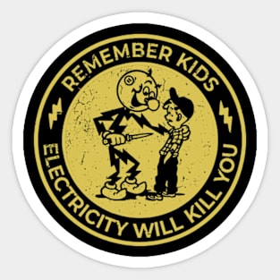 YELLOW REMEMBER KIDS Sticker